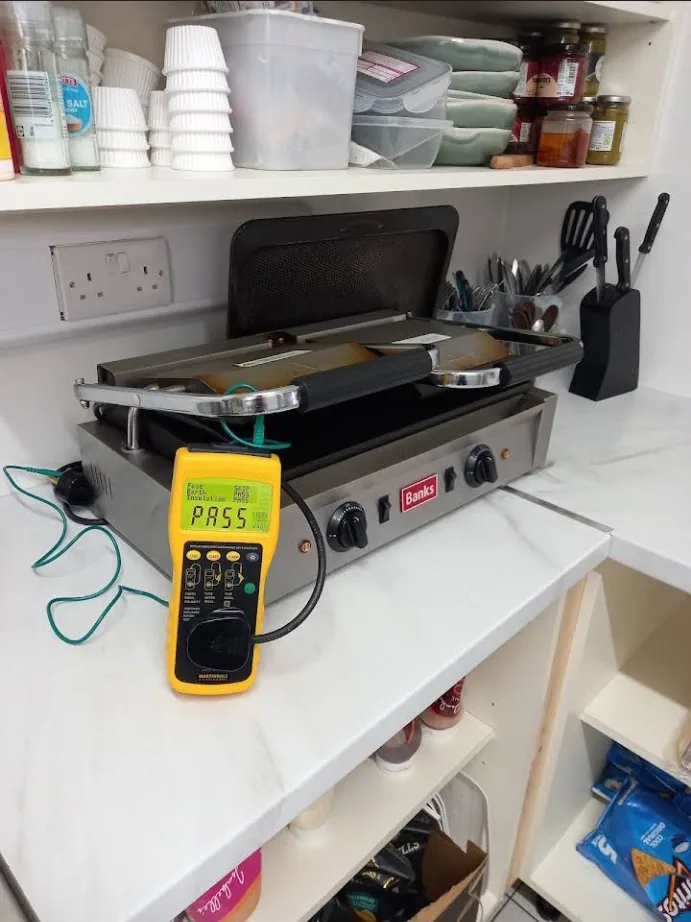 Commercial equipment undergoing PAT testing