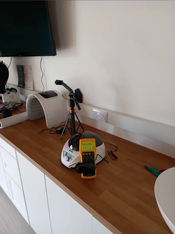 Small beauty and treatment appliances being PAT tested